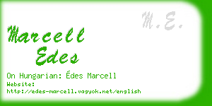 marcell edes business card